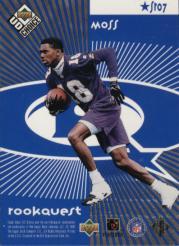 1998 UD Choice Starquest/Rookquest Blue #SR7 J.Rice/R.Moss