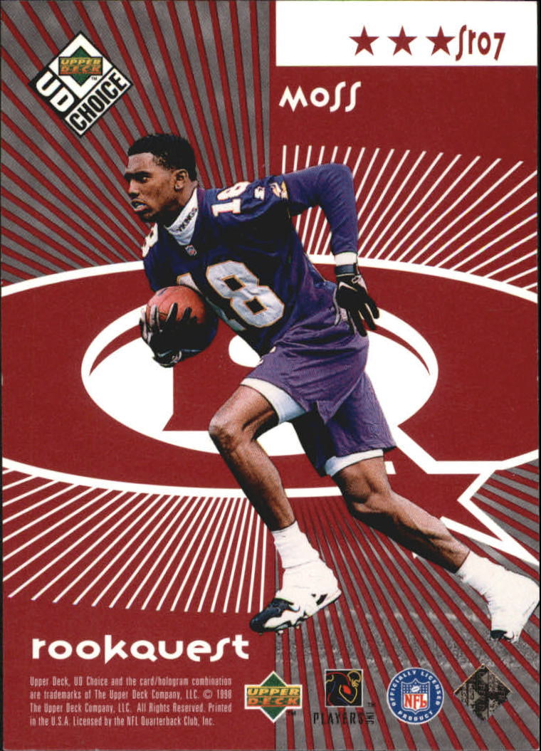 1998 UD Choice Starquest/Rookquest Red #SR7 J.Rice/R.Moss