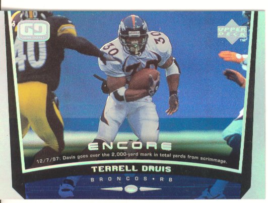 1998 Upper Deck Encore #63 Terrell Davis