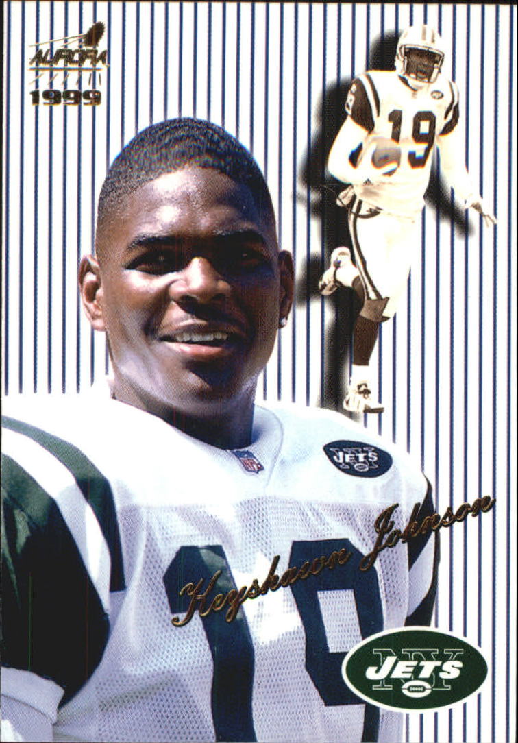 1999 Aurora Pinstripes #100 Keyshawn Johnson