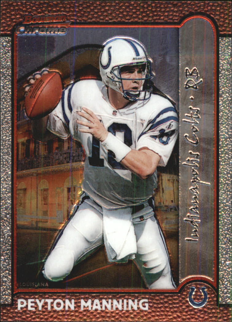 1999 Bowman Chrome Interstate #70 Peyton Manning