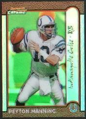 1999 Bowman Chrome Refractors #70 Peyton Manning