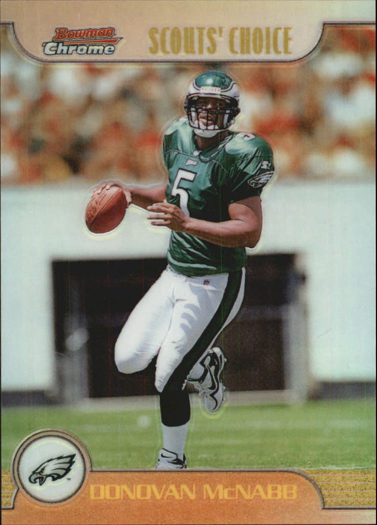 1999 Bowman Chrome Scout's Choice Refractors #SC14 Donovan McNabb