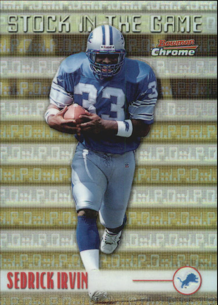 1999 Bowman Chrome Stock in the Game #S3 Sedrick Irvin