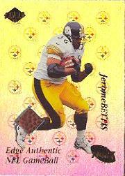 1999 Collector's Edge Fury Game Ball #JB Jerome Bettis