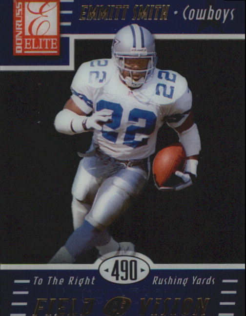 1999 Donruss Elite Field of Vision #2C Emmitt Smith/490