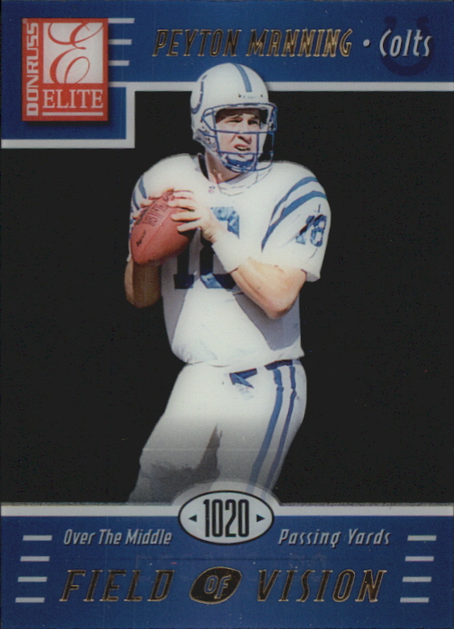 1999 Donruss Elite Field of Vision #11B Peyton Manning/1020