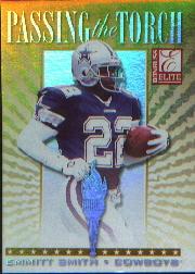 1999 Donruss Elite Passing the Torch #5B Emmitt Smith