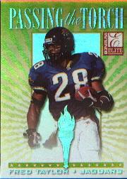 1999 Donruss Elite Passing the Torch #6B Fred Taylor