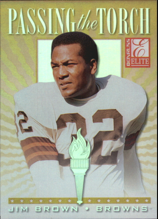 1999 Donruss Elite Passing the Torch #11 Jim Brown