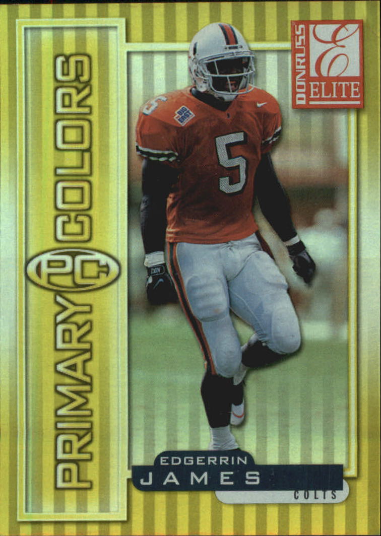 1999 Donruss Elite Primary Colors Yellow #6 Edgerrin James