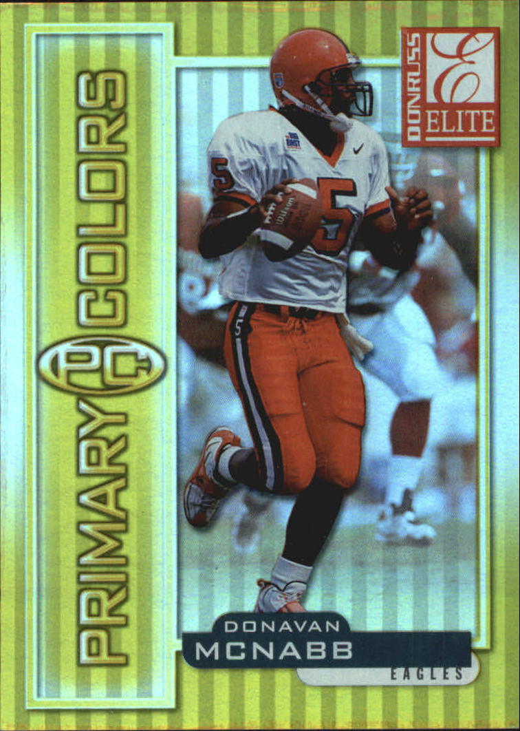 1999 Donruss Elite Primary Colors Yellow #10 Donovan McNabb