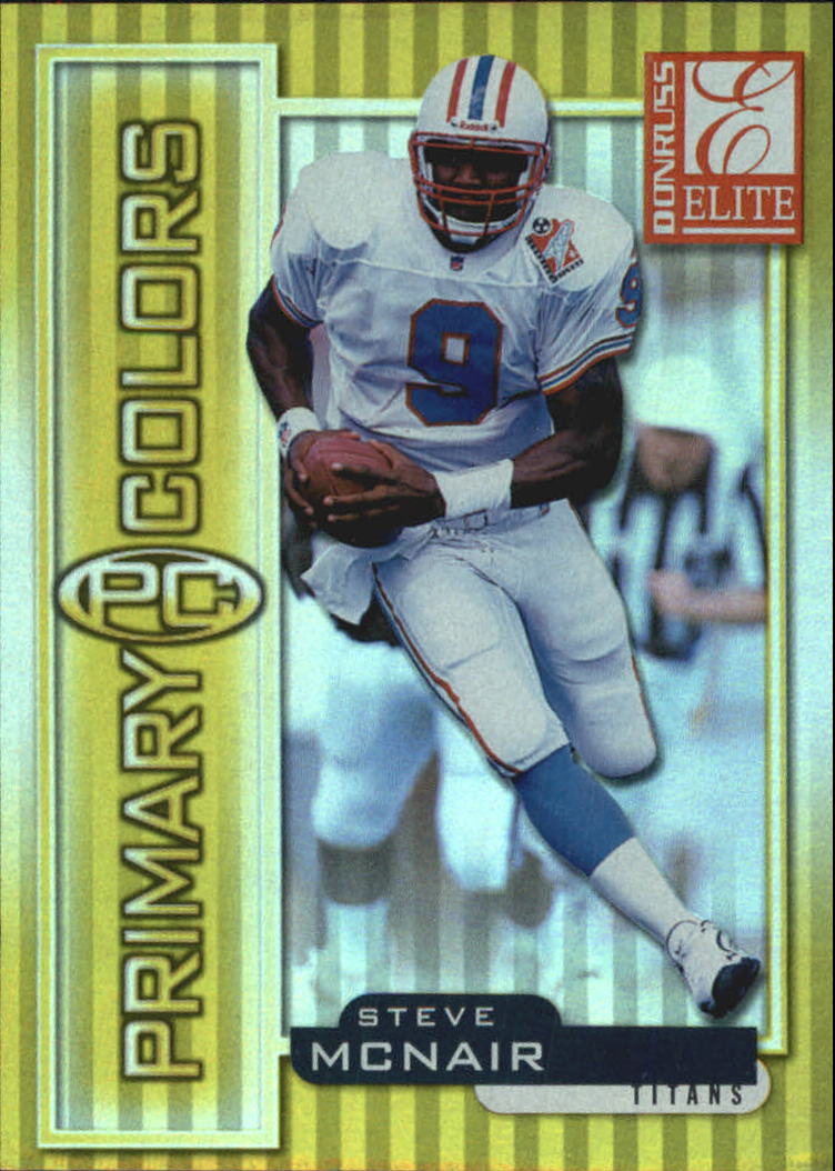 1999 Donruss Elite Primary Colors Yellow #22 Steve McNair