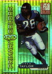 1999 Donruss Elite Primary Colors Yellow #25 Fred Taylor