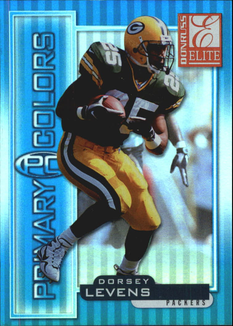 1999 Donruss Elite Primary Colors Blue #3 Dorsey Levens