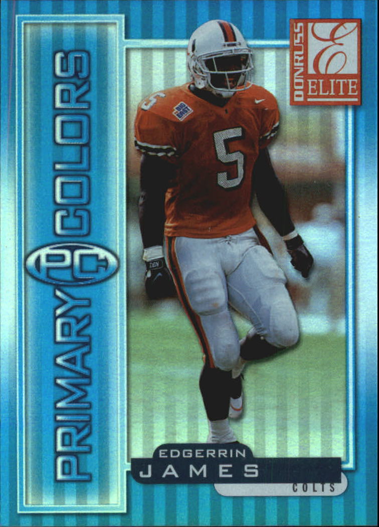 1999 Donruss Elite Primary Colors Blue #6 Edgerrin James