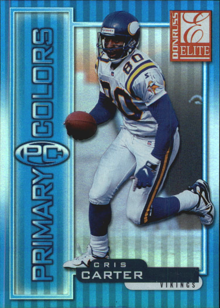 1999 Donruss Elite Primary Colors Blue #8 Cris Carter