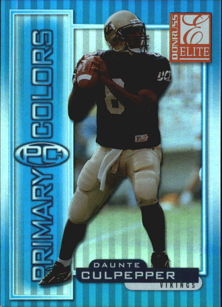 1999 Donruss Elite Primary Colors Blue #12 Daunte Culpepper