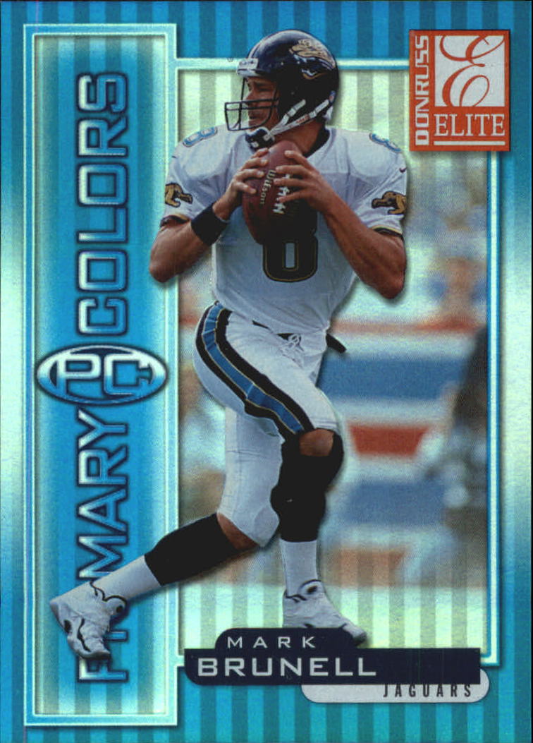1999 Donruss Elite Primary Colors Blue #13 Mark Brunell