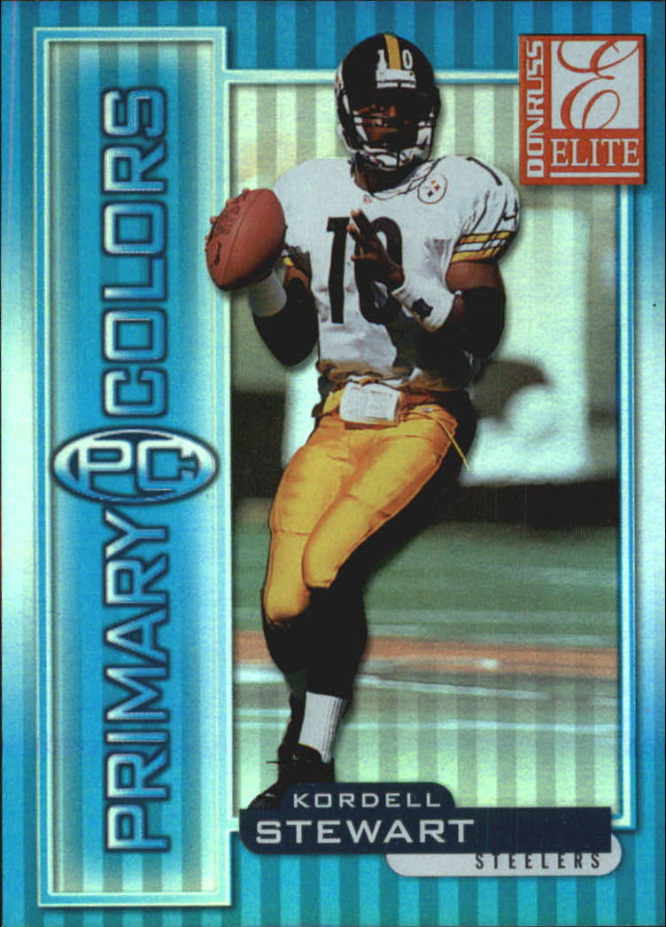1999 Donruss Elite Primary Colors Blue #15 Kordell Stewart