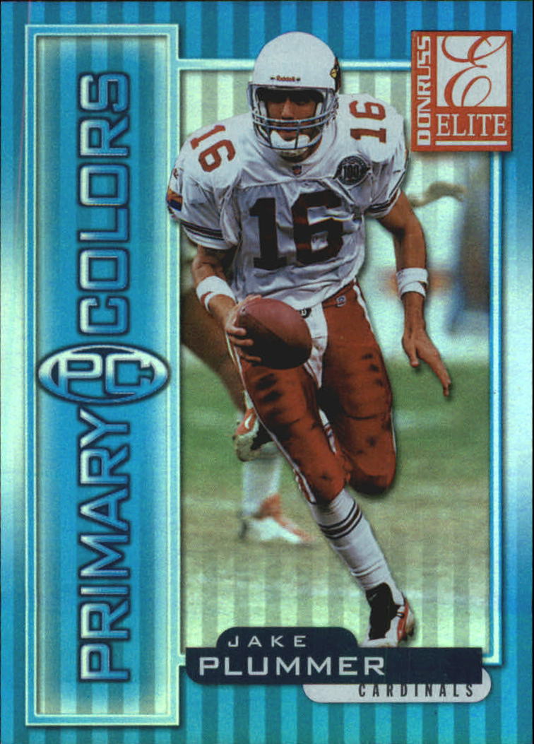 1999 Donruss Elite Primary Colors Blue #17 Jake Plummer