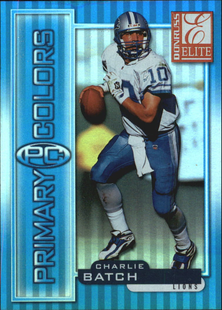 1999 Donruss Elite Primary Colors Blue #18 Charlie Batch