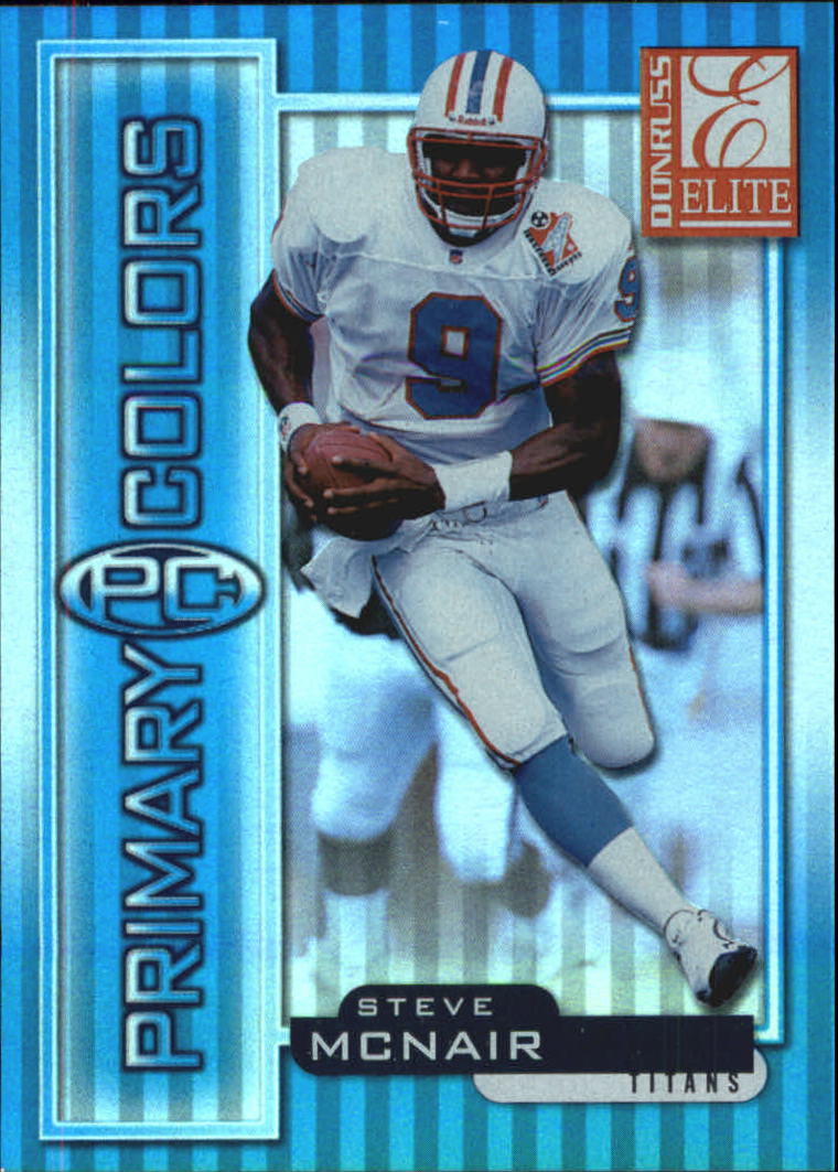 1999 Donruss Elite Primary Colors Blue #22 Steve McNair
