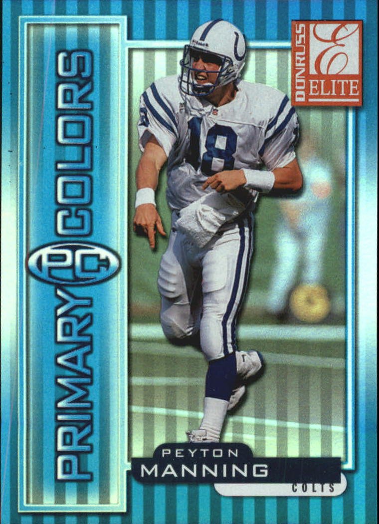 1999 Donruss Elite Primary Colors Blue #35 Peyton Manning
