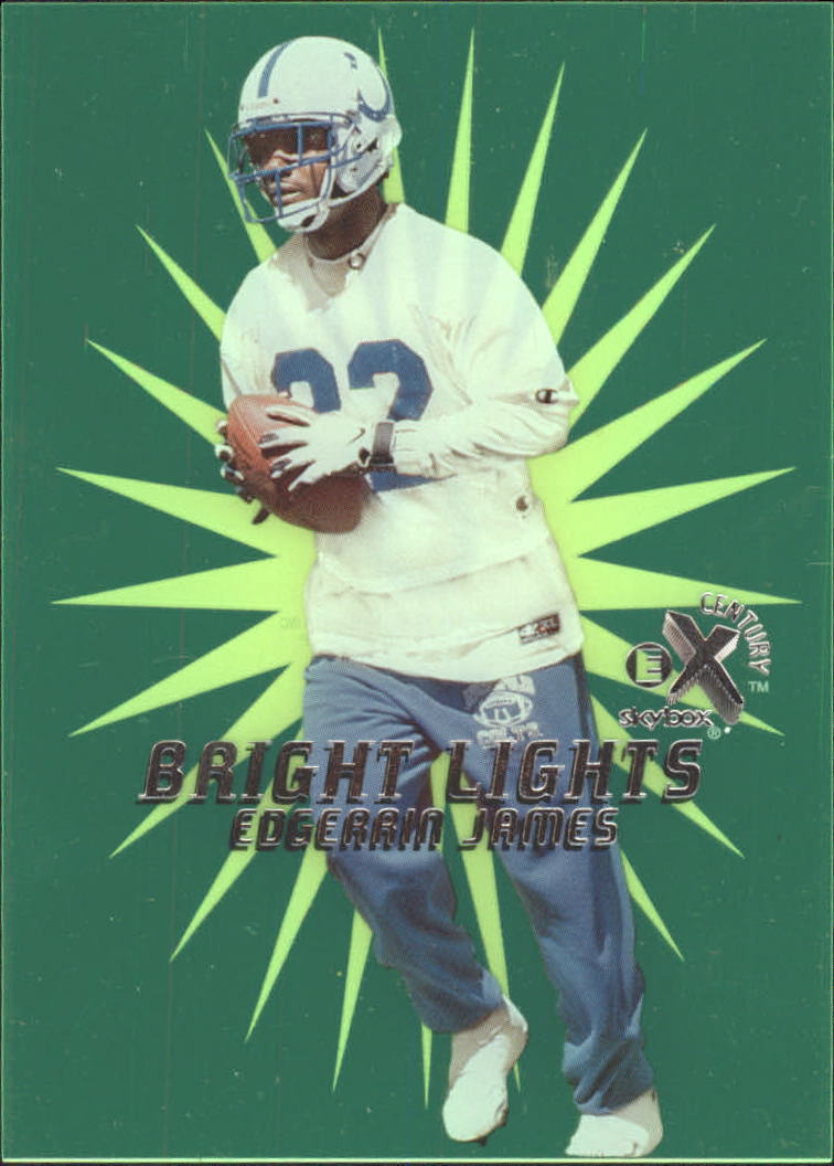 1999 E-X Century Bright Lights #9BL Edgerrin James