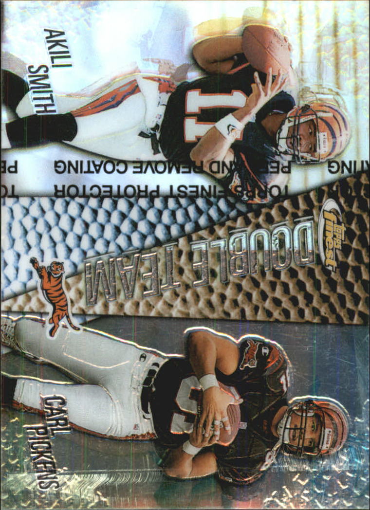 1999 Finest Double Team Left Side Refractors #DT1 Ak.Smith/C.Pickens