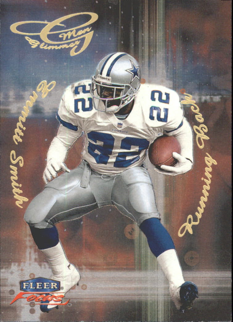1999 Fleer Focus Glimmer Men #8R Emmitt Smith