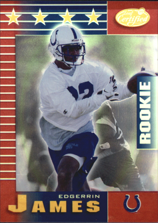 1999 Leaf Certified Mirror Red #198 Edgerrin James