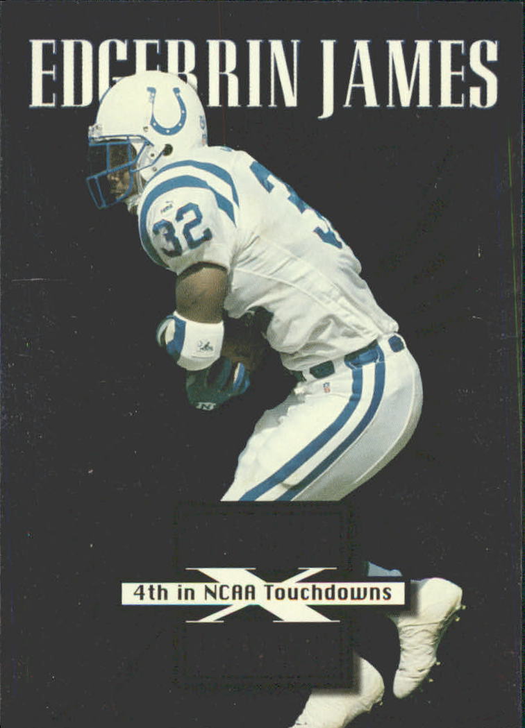 1999 Leaf Rookies and Stars Cross Training #CT12 Edgerrin James