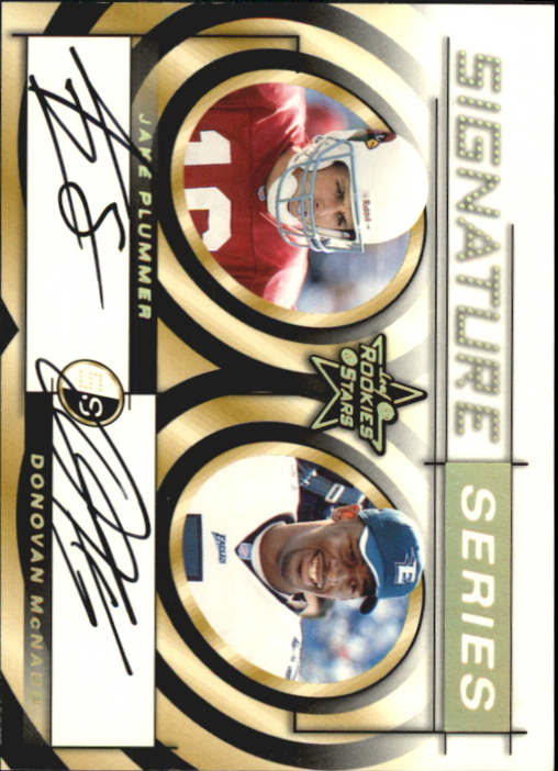 1999 Leaf Rookies and Stars Signature Series #SS9 Jake Plummer/Donovan McNabb