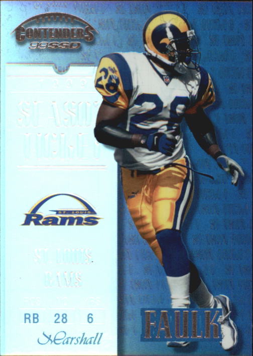 1999 Playoff Contenders SSD #66 Marshall Faulk