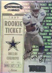 1999 Playoff Contenders SSD #160B Jason Tucker AU/1825*
