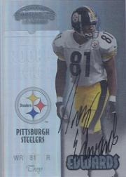 1999 Playoff Contenders SSD #161 Troy Edwards AU/1225* RC