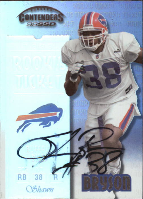 1999 Playoff Contenders SSD #169 Shawn Bryson AU/1825* RC