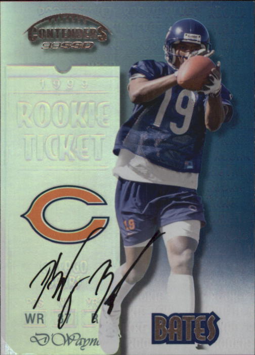 1999 Playoff Contenders SSD #179 D'Wayne Bates AU/1825* RC
