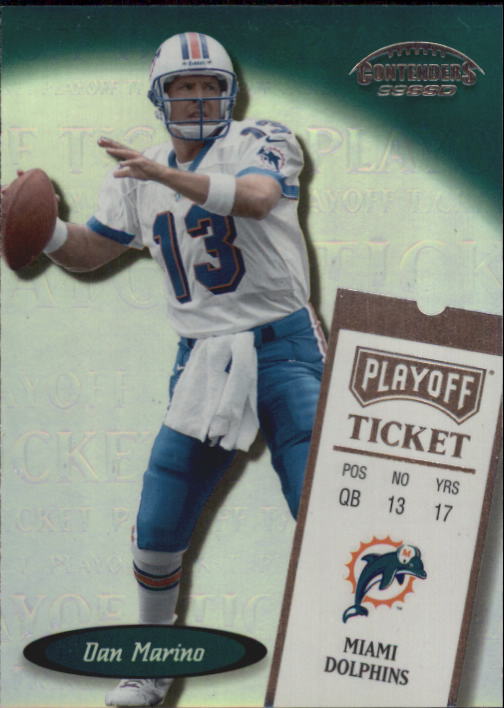 1999 Playoff Contenders SSD #187 Dan Marino PT