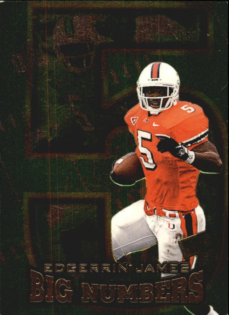 1999 Press Pass Big Numbers #BN4 Edgerrin James