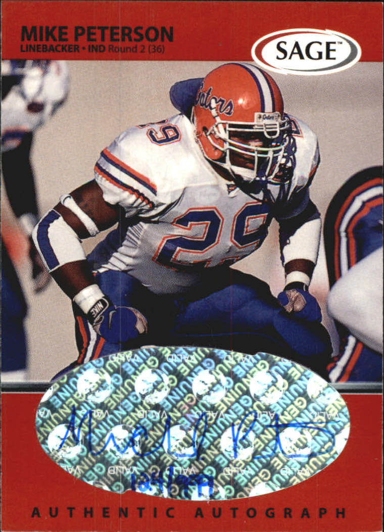 1999 SAGE Autographs Red #A40 Mike Peterson/999