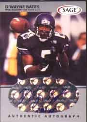 1999 SAGE Autographs Silver #A4 D'Wayne Bates/400
