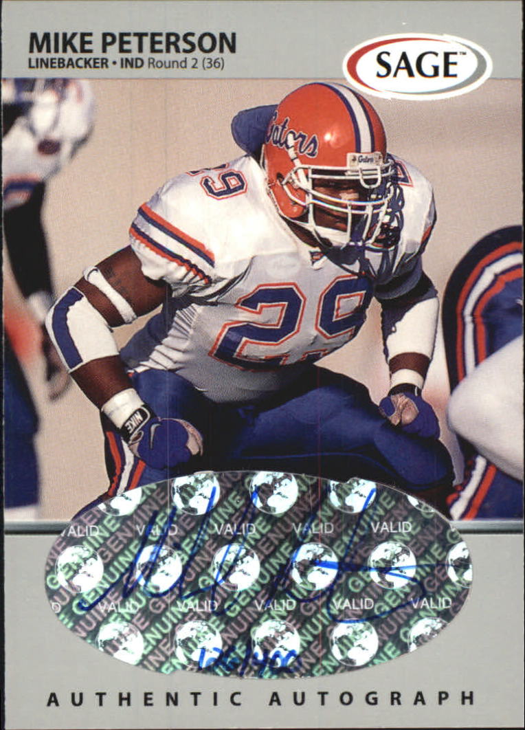 1999 SAGE Autographs Silver #A40 Mike Peterson/400