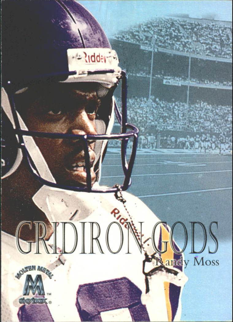1999 SkyBox Molten Metal Gridiron Gods #GG1 Randy Moss