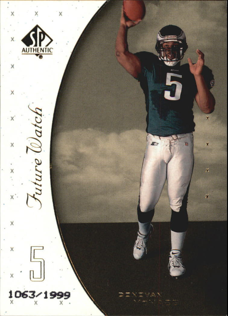 1999 SP Authentic #95 Donovan McNabb RC