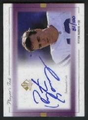 1999 SP Authentic Player's Ink Purple #PMA Peyton Manning