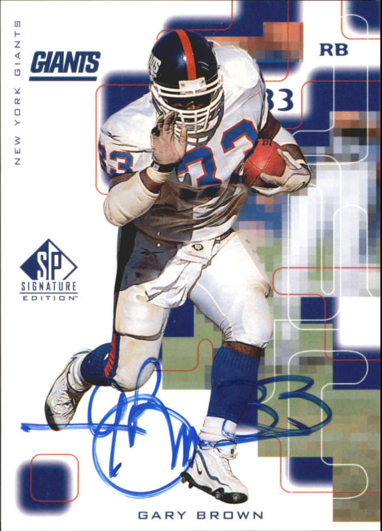 1999 SP Signature Autographs #GB Gary Brown