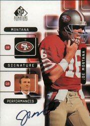 1999 SP Signature Montana Signature Performances #J1A Joe Montana