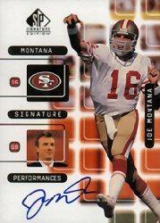 1999 SP Signature Montana Signature Performances #J6A Joe Montana